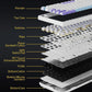 Ajazz AK820/AK820Pro Gaming Mechanical Keyboard Bluetooth 5.1/Wireless/C-Wired Customized Keyboard with Knob Hot Swapping Gasket