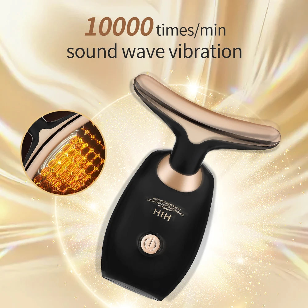Skin Rejuvenating Multifunctional, Neck, Face Lifting, And Tightening Anti Aging Facial Sonic Vibration, Heating, Massager, Beauty Device, Perfect Gift