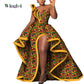 Dashiki African Mermaid Dress, Ankara Gown, African maxi mermaid, African prom dress, African prom 2024