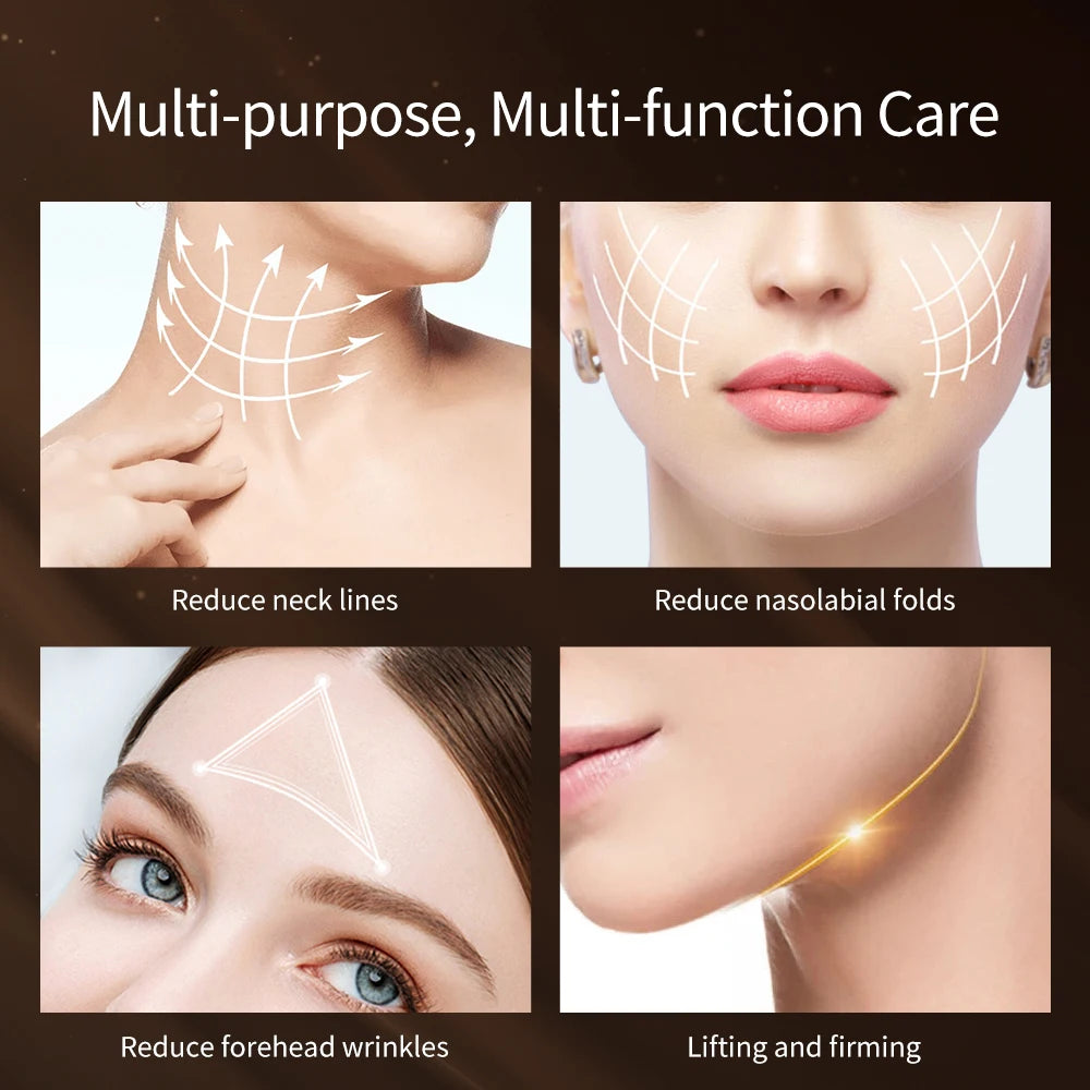 Skin Rejuvenating Multifunctional, Neck, Face Lifting, And Tightening Anti Aging Facial Sonic Vibration, Heating, Massager, Beauty Device, Perfect Gift
