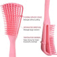 Detangling Exfoliating Hair Brush Massager Hair Comb for Curly Natural Hair, Afro America/African Hair Textured 3a to 4c Kinky Wavy/Curly/Wet/Dry/Oil/Thick/Long Hair for Men Women and Children.