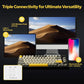 Ajazz AK820/AK820Pro Gaming Mechanical Keyboard Bluetooth 5.1/Wireless/C-Wired Customized Keyboard with Knob Hot Swapping Gasket
