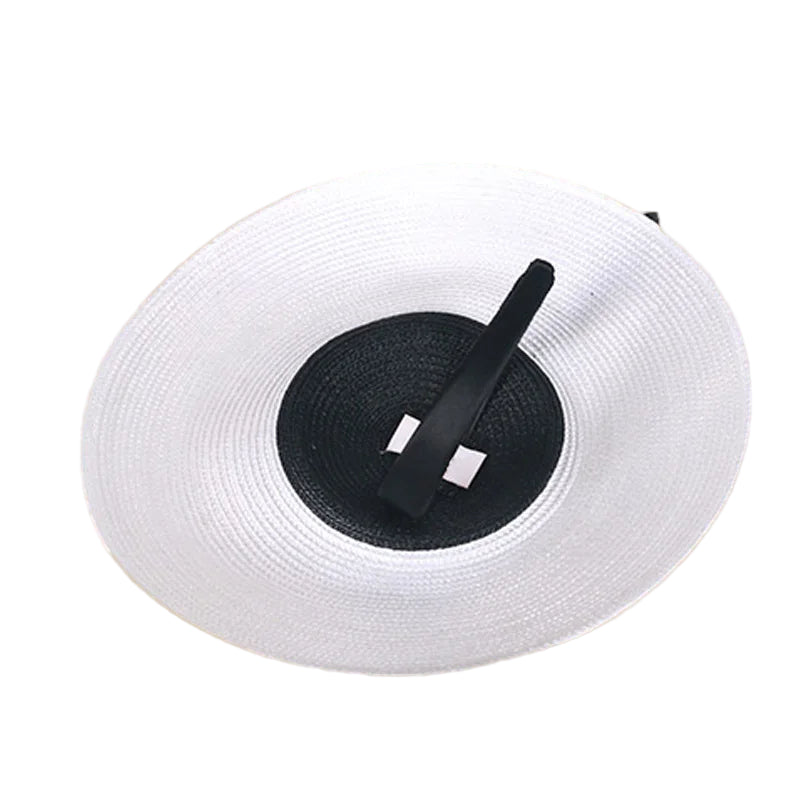 FS Fascinators Pillbox Hat for Women – Elegant Black & White Church Fedora, Wedding Kentucky Derby Dress Hat
