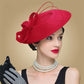 FS Fascinators Pillbox Hat for Women – Elegant Black & White Church Fedora, Wedding Kentucky Derby Dress Hat
