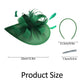 Charming Feather Fascinator Hat – Women’s Wedding, Cocktail, Tea Party Mesh Flower Headpiece with Headband