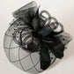 Elegant Solid Color Nylon Fascinator – Women’s Cocktail, Party, Halloween & Valentine’s Day Headpiece