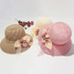 2025 Summer Women’s Sun Protection Straw Hat – Wide Brim Panama Beach Cap with Bowknot Ribbon for Ladies & Girls Outdoor