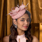 Elegant Feather & Lace Pillbox Fascinator Hat – Women’s Wedding, Bridal Veil, Cocktail, Tea Party & Derby Mesh Headpiece