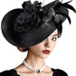 Elegant Butterfly & Floral Fascinator Hat – Women’s Tea Party, Kentucky Derby, Church Pillbox Headpiece with Headband