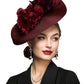 Elegant Butterfly & Floral Fascinator Hat – Women’s Tea Party, Kentucky Derby, Church Pillbox Headpiece with Headband
