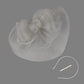 Big Flower Mesh & Feather Fascinator Headband – Elegant Bow Bridal Hair Accessories for Women