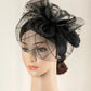 Elegant Solid Color Nylon Fascinator – Women’s Cocktail, Party, Halloween & Valentine’s Day Headpiece