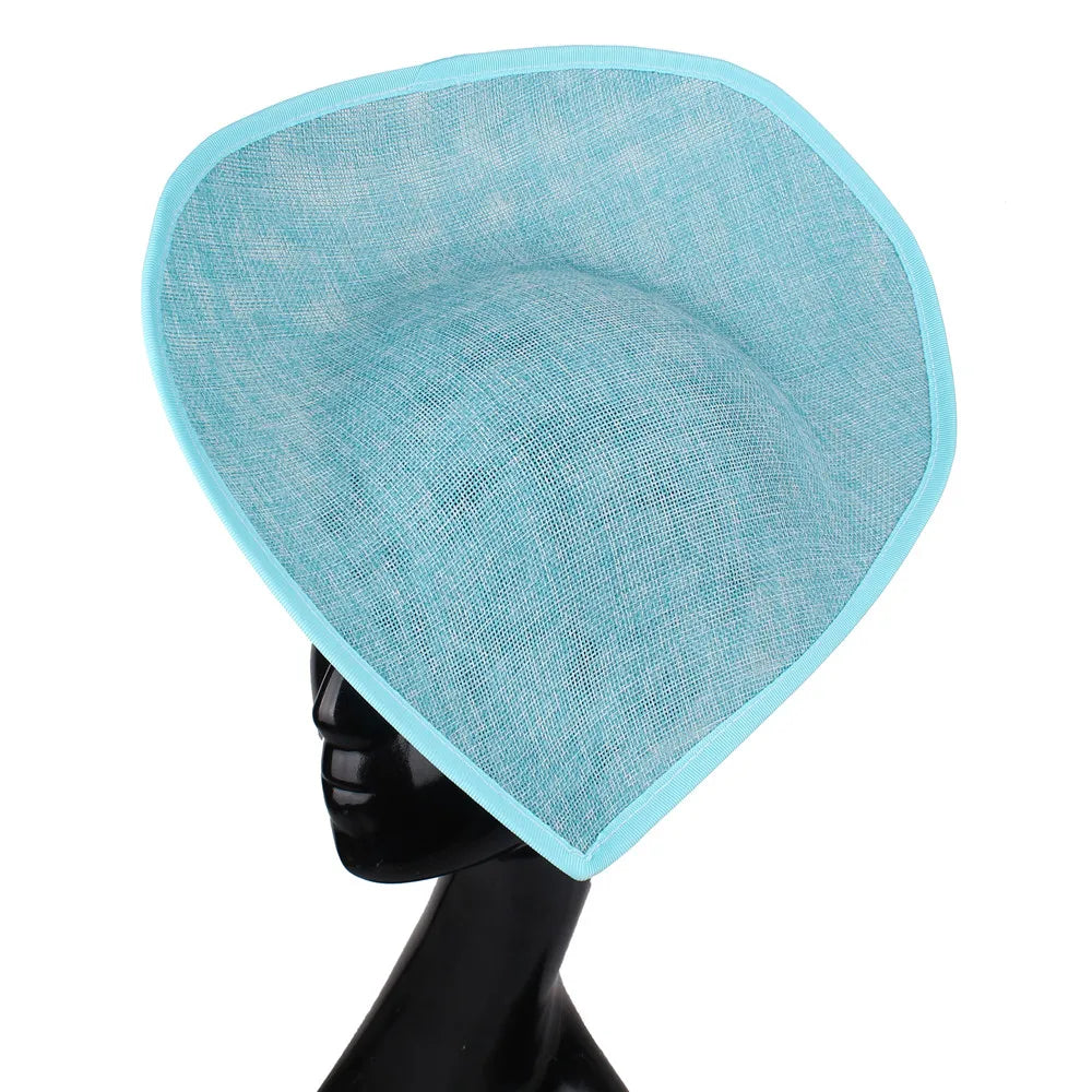 30CM Dark Green Imitation Sinamay Fascinator Base – DIY Wedding Hat, Church, Derby & Cocktail Headwear