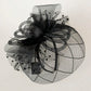 Elegant Solid Color Nylon Fascinator – Women’s Cocktail, Party, Halloween & Valentine’s Day Headpiece
