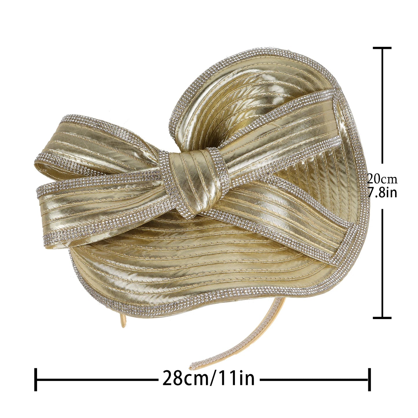 Women’s Wide Brim Fascinator Hat – Elegant Millinery Fedora for Weddings, Parties, Kentucky Derby & Church Events
