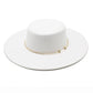 2025 Fashion Fedora Hats – Unisex Flat Top Dress Cap with Ribbon Band, Elegant Bowler Panama Jazz Hat for Men & Women