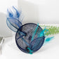 2025 Elegant Feather & Flower Fascinator Pillbox Hat – Women’s Wedding, Tea Party, Kentucky Derby & Cocktail Headpiece