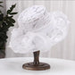 New Summer Organza Church Derby Hat – Women’s Fascinator Bow Cap for Tea Party & Wedding