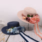 Floral UV Protection Sun Hat – Breathable Wide Brim Summer Beach Cap for Travel, Vacation & Outdoor Activities (Unisex)