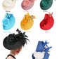 Women’s Fancy Fascinator Hat with Butterfly & Feather – Multicolour Floral Kentucky Derby, Tea Party, Church Wedding & Formal Event Headpiece