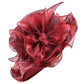 Women’s Organza Mesh Wide Brim Hat – Ruffle Summer Bridal Sun Hat for Weddings, Church, Parties & Beach
