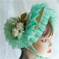 Handmade Lace Straw Sun Hat – Elegant Ribbon Wide Brim Hat for Women, Lolita Fashion Tea Party, Summer Beach & Travel