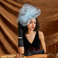 Big Flower Mesh & Feather Fascinator Headband – Elegant Bow Bridal Hair Accessories for Women