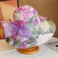 Hot Sale Women’s Summer Beach Hat – Big Brim Sunshade Panama Bucket Hat with Floral Print