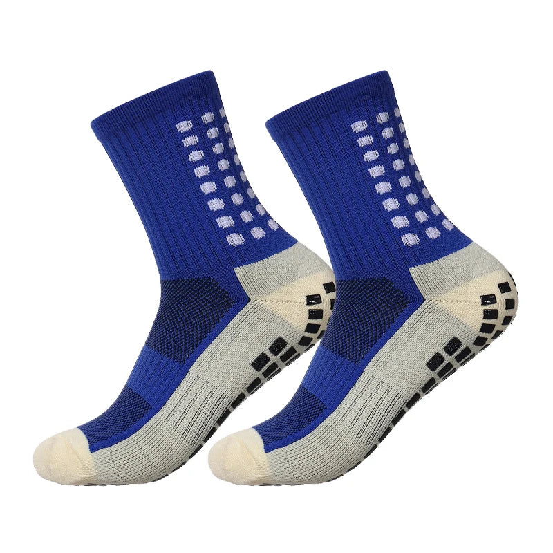 1 Pair Anti-Slip Football Socks Men High Quality Breathable Thickened Sports Socks Running Cycling Hiking Women Soccer Socks