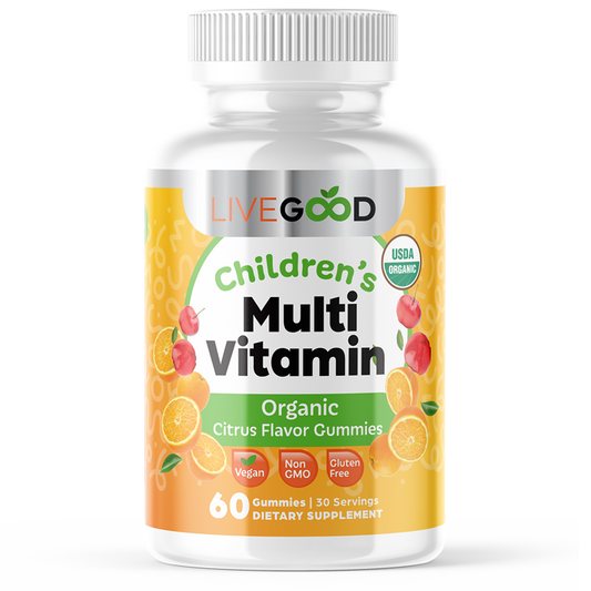LiveGood Organic Children's Multi-Vitamin Gummies