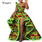 Dashiki African Mermaid Dress, Ankara Gown, African maxi mermaid, African prom dress, African prom 2024