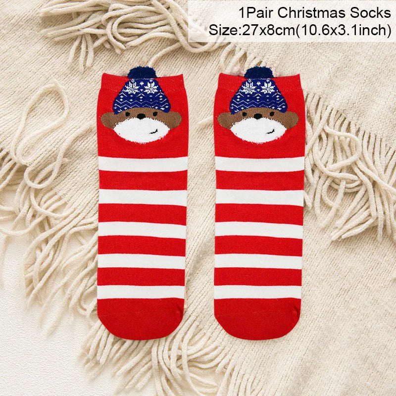 Cartoon Christmas Socks Ornaments – Merry Christmas Home Decorations, Xmas Noel Gifts & New Year Supplies
