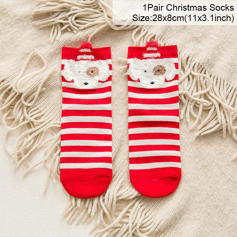 Cartoon Christmas Socks Ornaments – Merry Christmas Home Decorations, Xmas Noel Gifts & New Year Supplies
