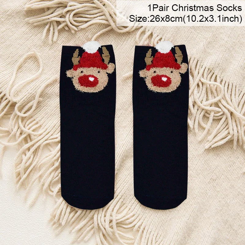 Cartoon Christmas Socks Ornaments – Merry Christmas Home Decorations, Xmas Noel Gifts & New Year Supplies