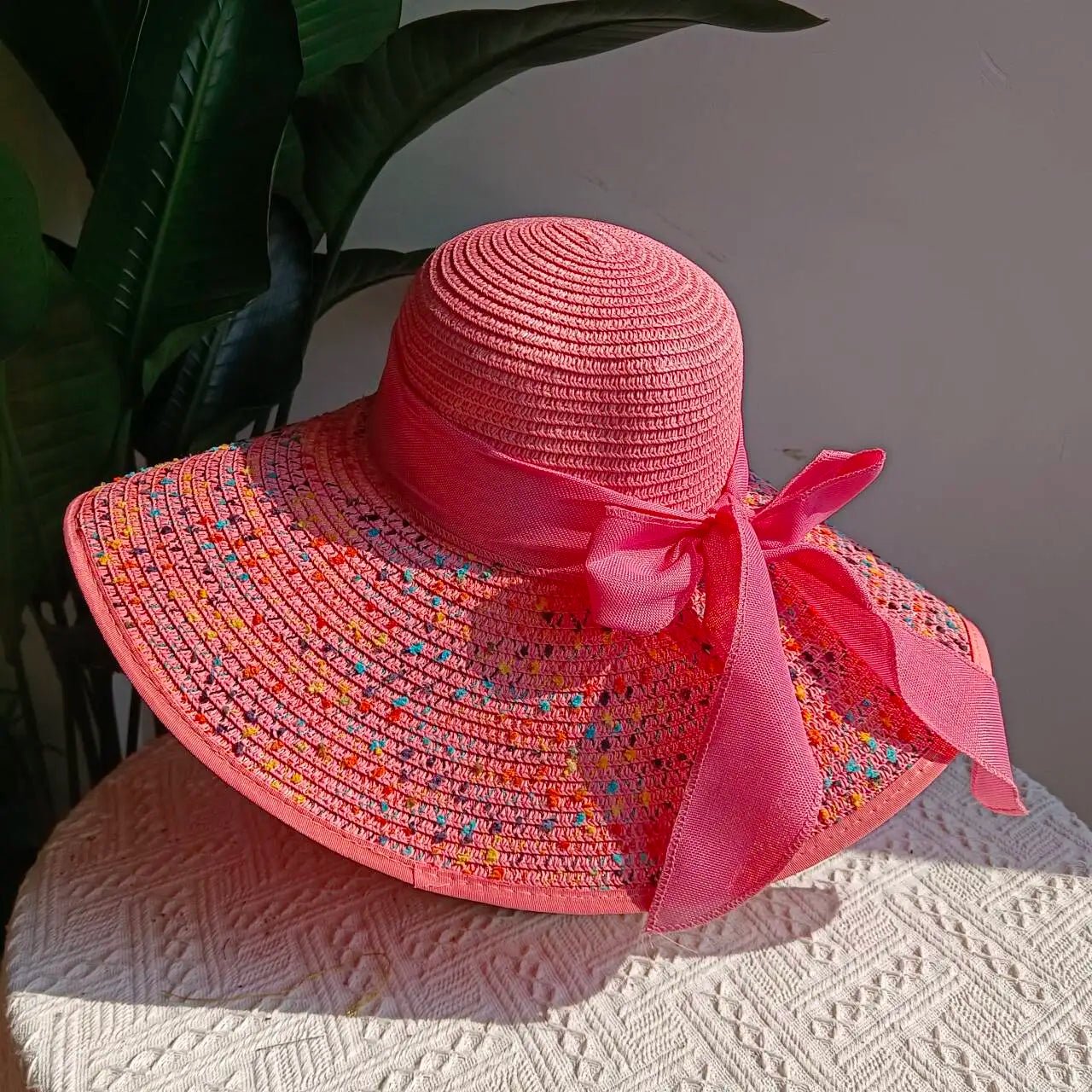 Summer 2025 Large Brim Straw Sun Hat – Foldable Outdoor Travel Beach Hat with UV Protection