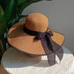 Summer 2025 Large Brim Straw Sun Hat – Foldable Outdoor Travel Beach Hat with UV Protection