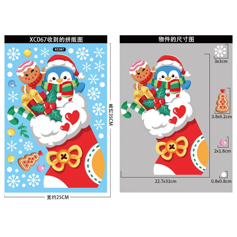 2025 Wooden Christmas Door Hanging Ornaments – Festive Wall & Door Decor for Home, Merry Christmas & Happy New Year