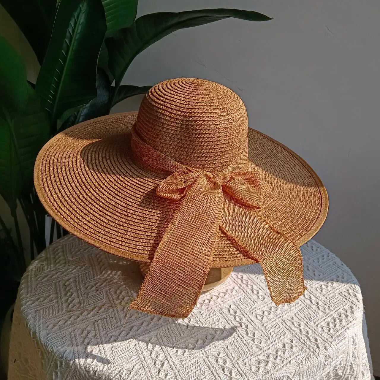 Summer 2025 Large Brim Straw Sun Hat – Foldable Outdoor Travel Beach Hat with UV Protection