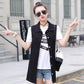 Multiple Styles Denim Sleeveless Casual Blue Hole Jacket Vest Coat Women