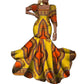 African Mermaid Dress