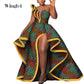 Dashiki African Mermaid Dress, Ankara Gown, African maxi mermaid, African prom dress, African prom 2024