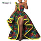 Dashiki African Mermaid Dress, Ankara Gown, African maxi mermaid, African prom dress, African prom 2024