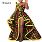 Dashiki African Mermaid Dress, Ankara Gown, African maxi mermaid, African prom dress, African prom 2024