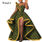 Dashiki African Mermaid Dress, Ankara Gown, African maxi mermaid, African prom dress, African prom 2024