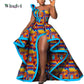 Dashiki African Mermaid Dress, Ankara Gown, African maxi mermaid, African prom dress, African prom 2024