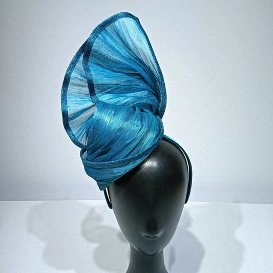 Handmade Feather Fascinator Hat – Women’s Wedding, Church, Tea Party, & Kentucky Derby Millinery Headpiece for Formal Events