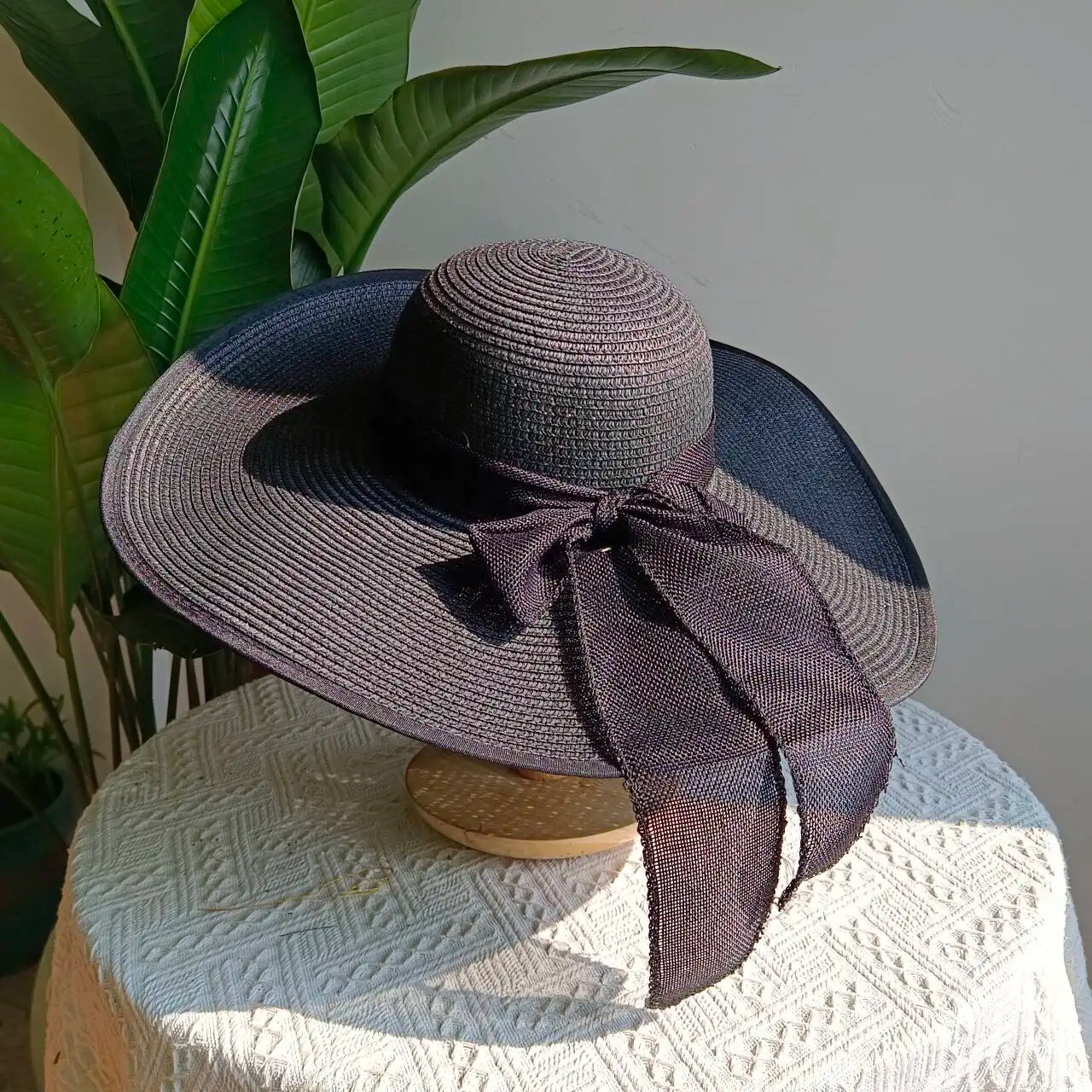 Summer 2025 Large Brim Straw Sun Hat – Foldable Outdoor Travel Beach Hat with UV Protection