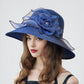 Elegant Ladies Fascinator Hat – Wide Brim Church Kentucky Derby Sun Cap with Bow
