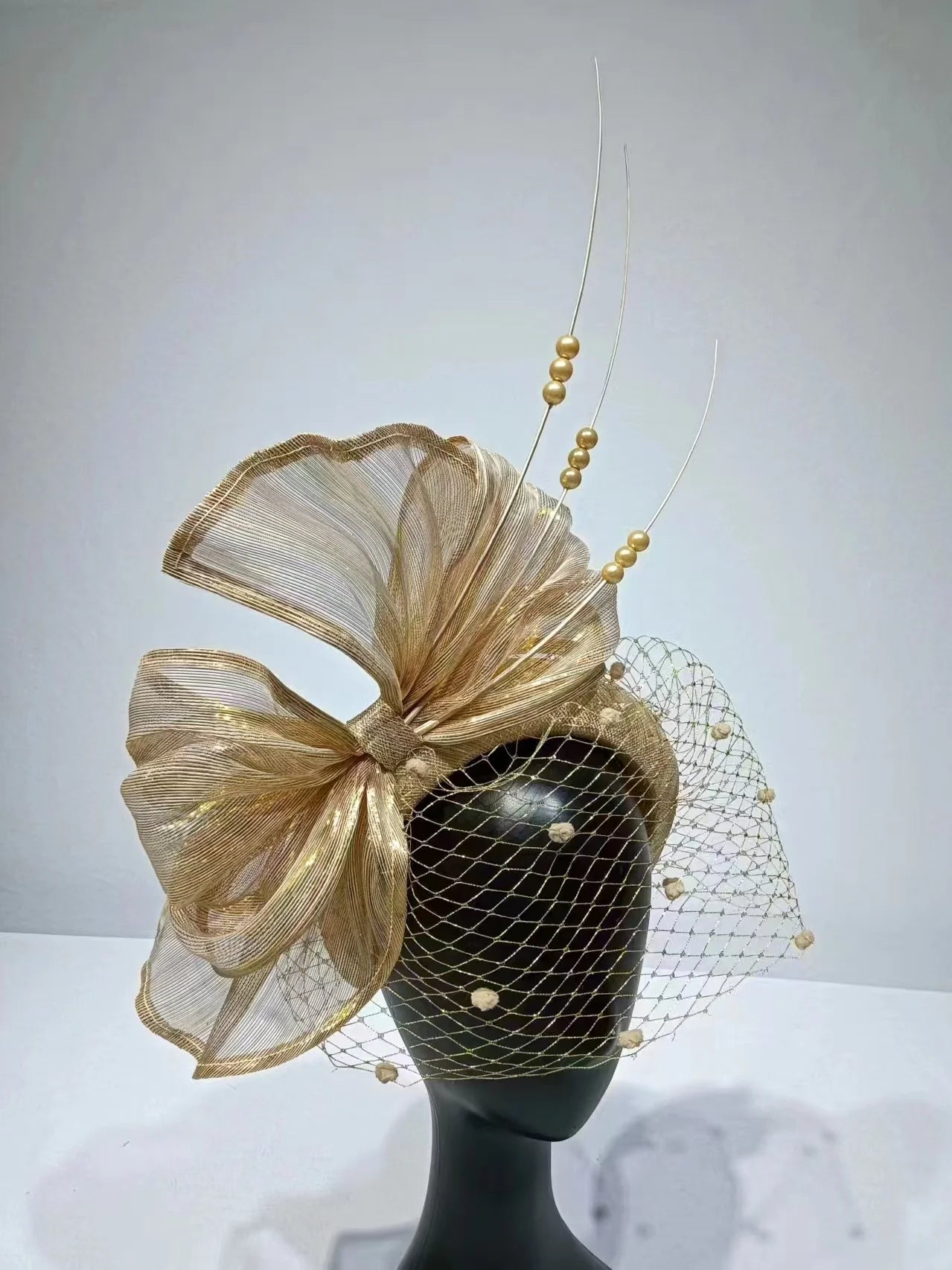 Handmade Feather Fascinator Hat – Women’s Wedding, Church, Tea Party, & Kentucky Derby Millinery Headpiece for Formal Events