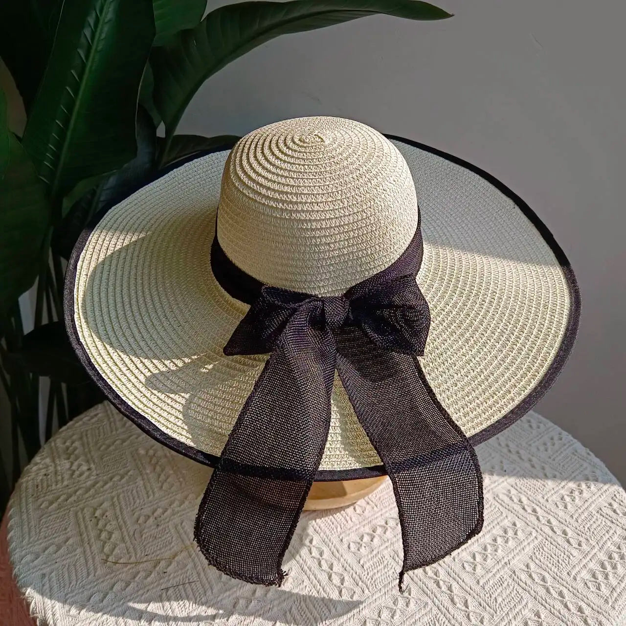 Summer 2025 Large Brim Straw Sun Hat – Foldable Outdoor Travel Beach Hat with UV Protection